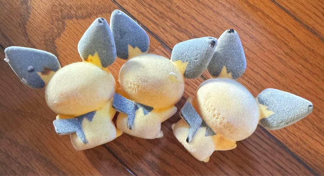 当時物 やわらか ポケモンフロッキー人形3体セット ピチュー - メルカリ