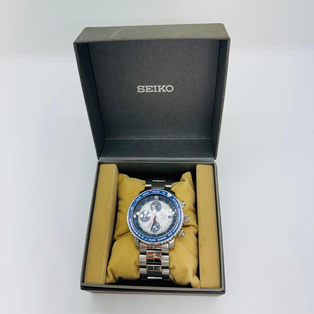 ✨SEIKO✨7T62-0EB0✨デイト✨パイロットクロノアラーム✨腕時計✨ s-l400.png
