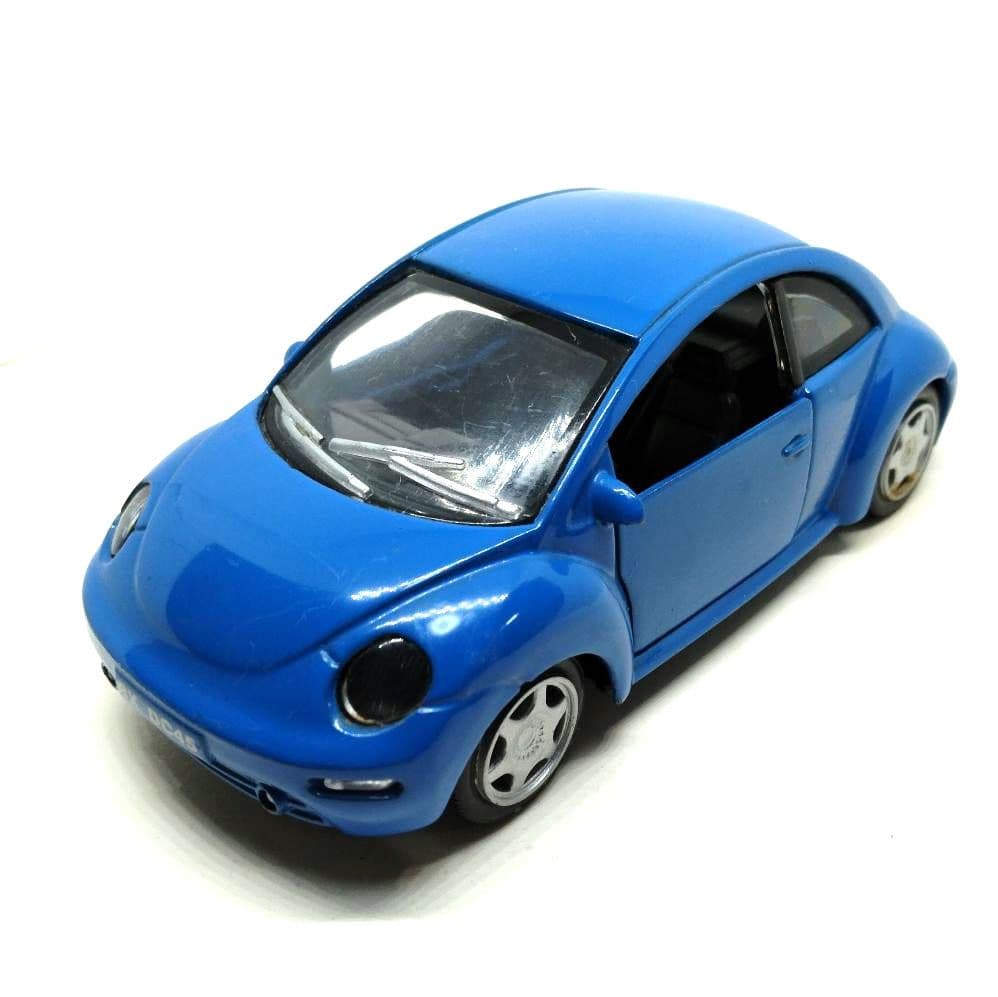 フォルクスワーゲン ニュービートル プルバック ミニカー ブルー