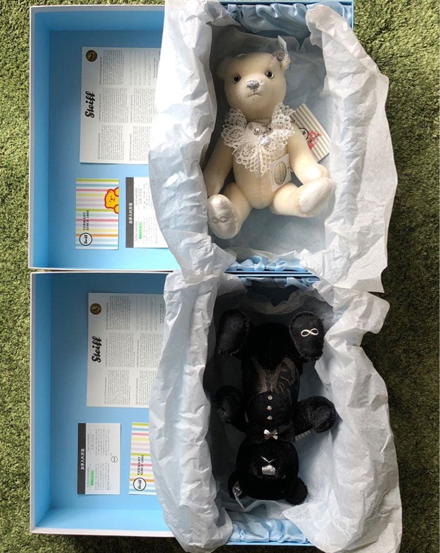シュタイフ　steiff ペアテディベア【スワロフスキー】 シュタイフ・ブライド・テディベア / Steiff Bride Teddybear