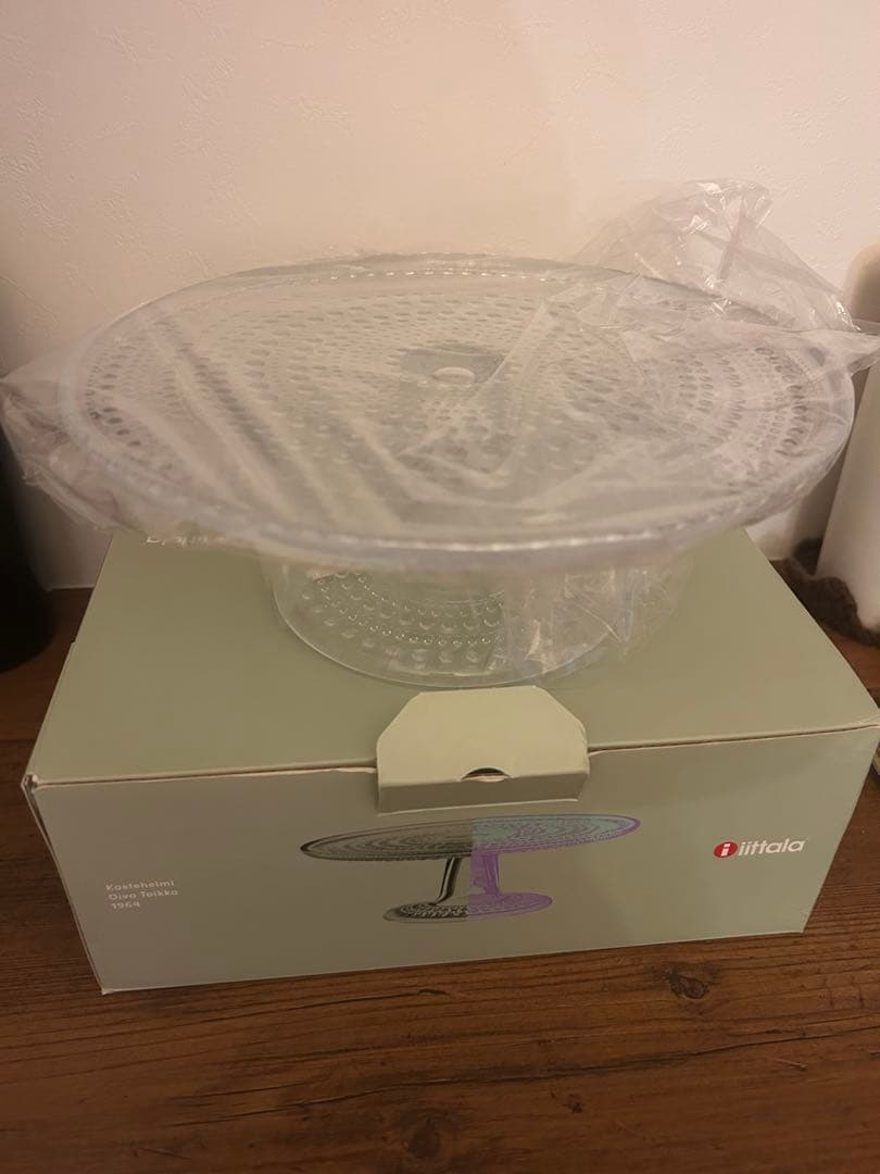 Kastehelmi ケーキスタンド 240mm クリア Iittala Kastehelmi cake stand, 240 mm, clear | Finnish Design Shop