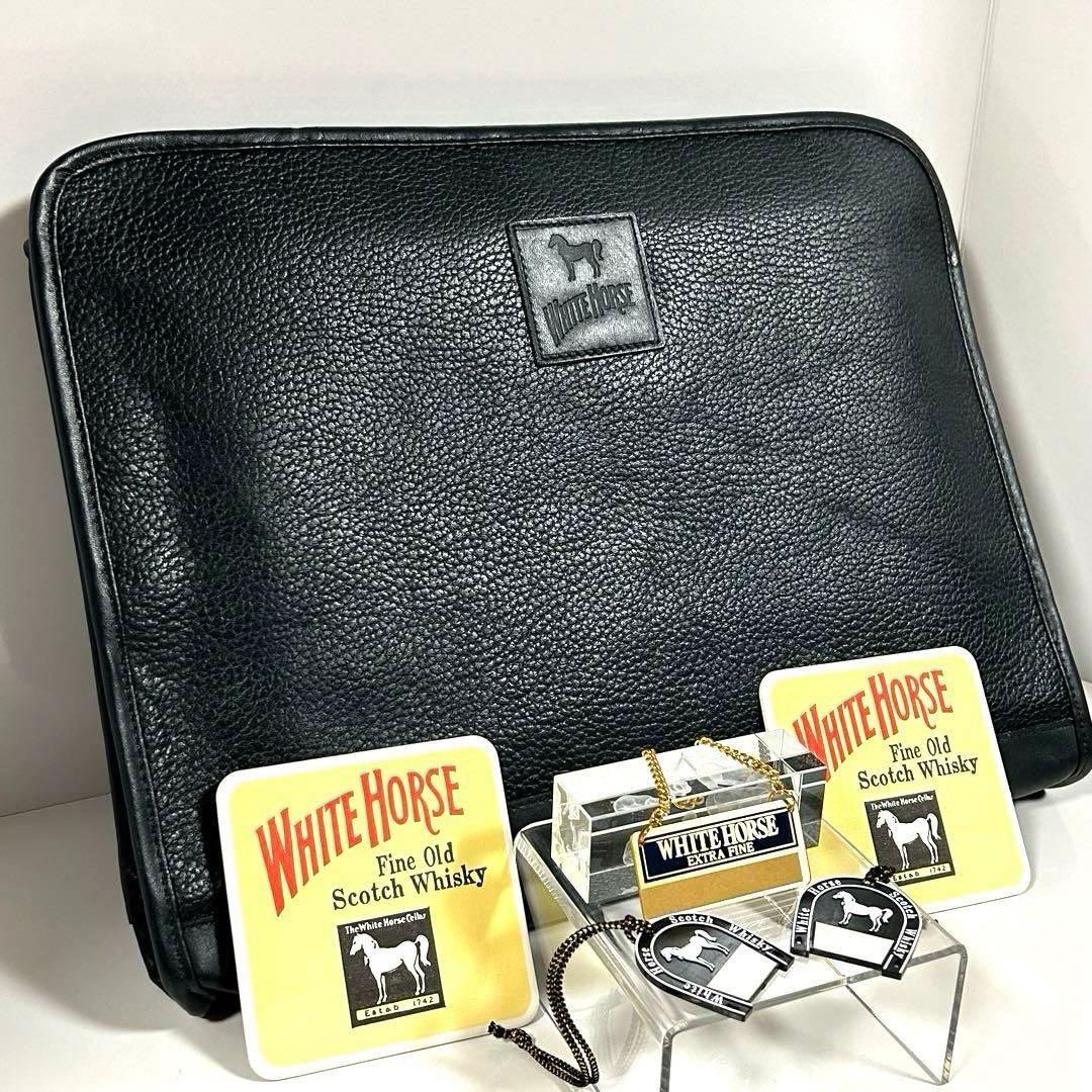 WhiteHorse牛本革ビジネスバッグ・ボトルキープネック・コースター計６点 Norta