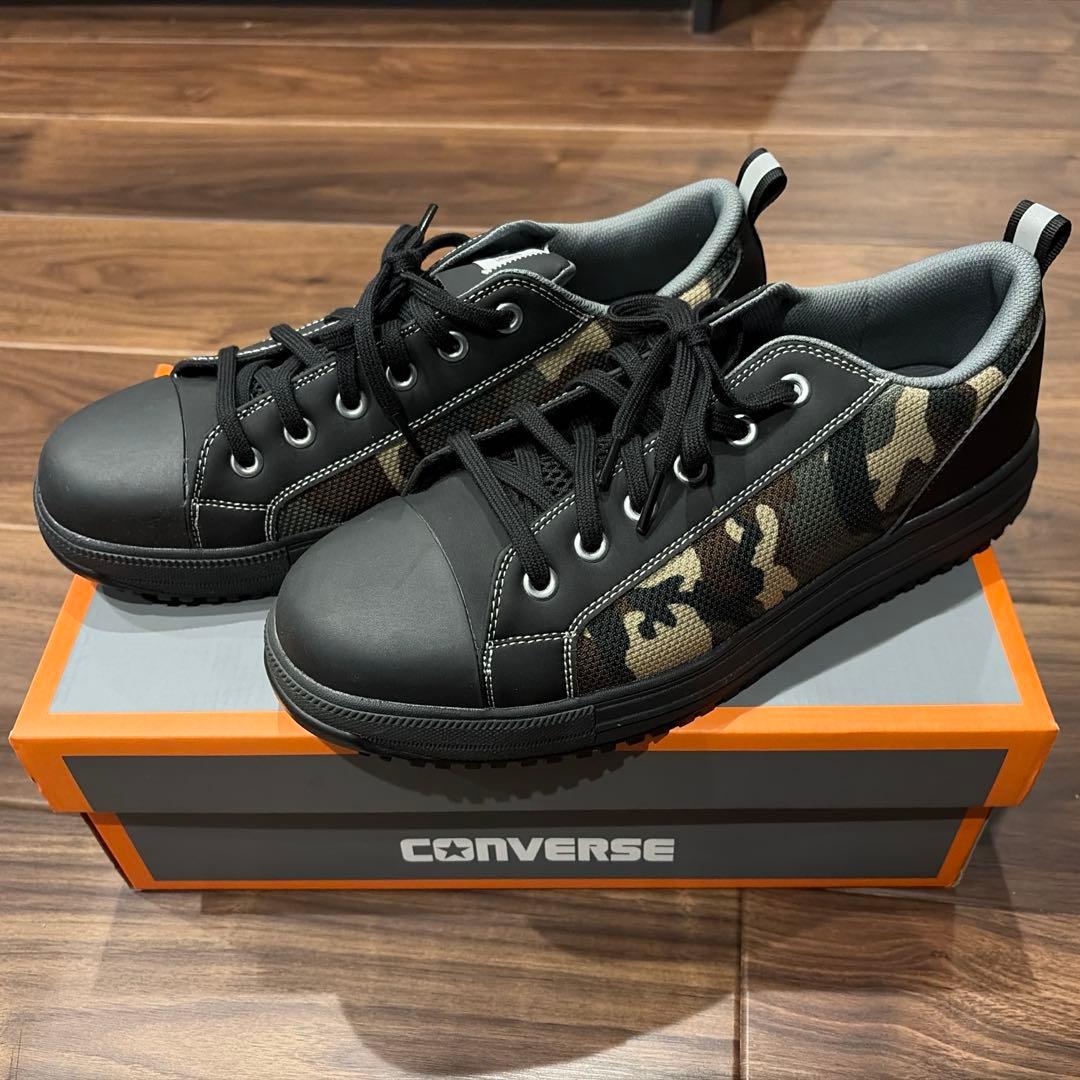 CONVERSE ALL STAR 迷彩柄安全靴 28cm EEEサイズ 安全靴 EEE相当 コンバース ハイカット オールスター PS HI V3 黒