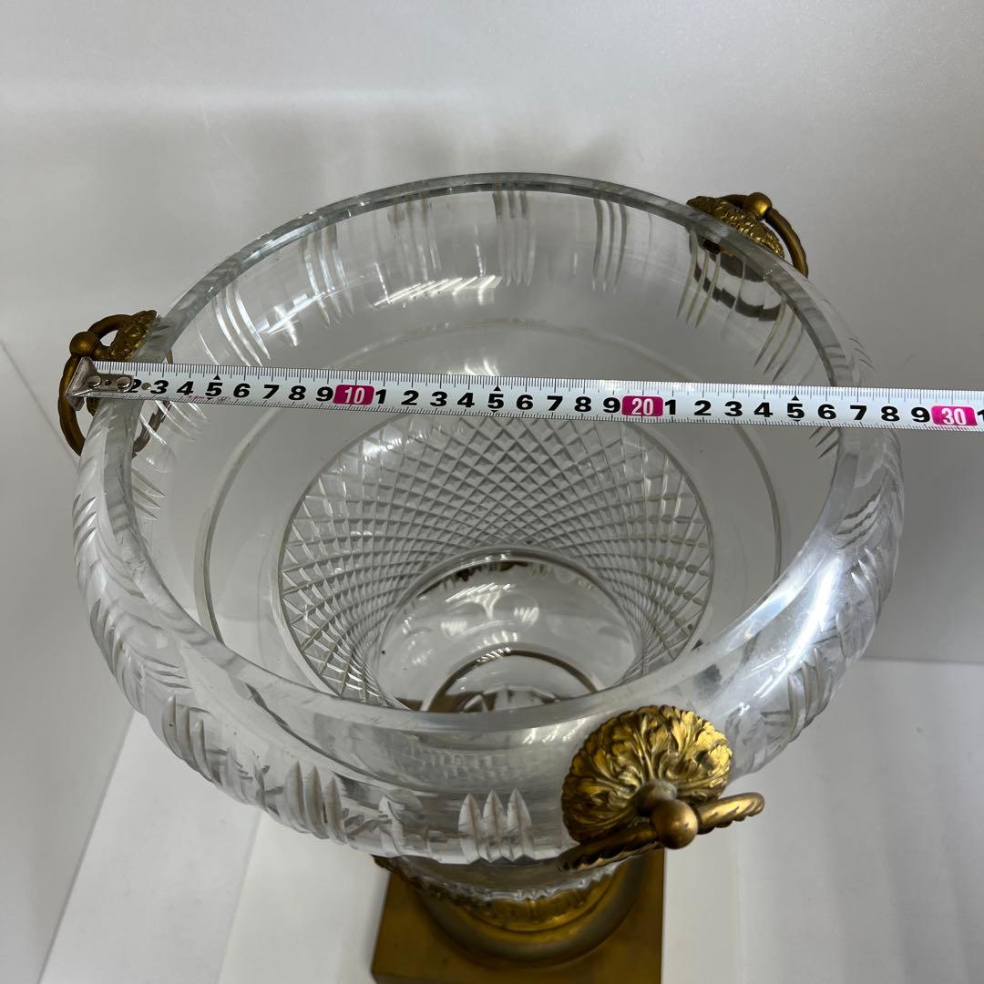 明治時代 ギヤマン切子 大花瓶 高さ48㎝ トヒチサ 東な8-0106④ - メルカリ