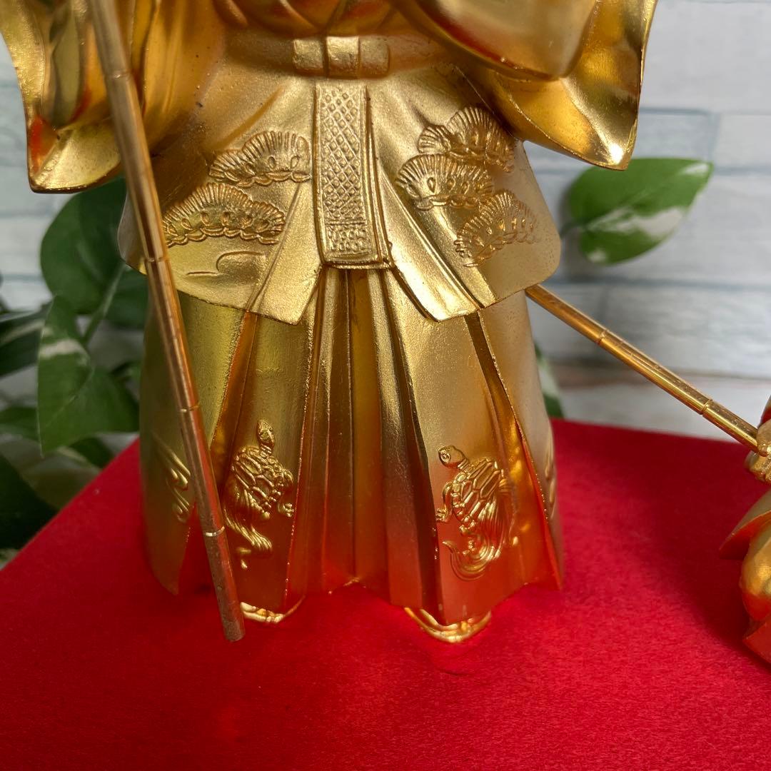 日本伝統縁起美術工芸品 黄金 吉祥高砂 金色 置物 結婚 長寿 - メルカリ