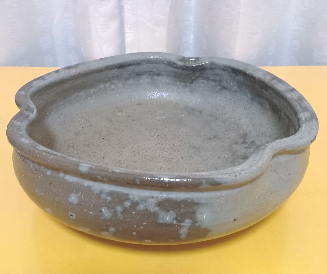 骨董品 楽山窯 藤原康 備前焼 塩青焼 鉢 菓子皿 平鉢 極美品‼️ - メルカリ