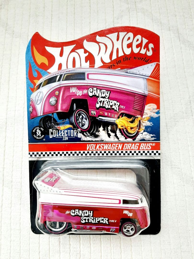 ホットウィール RLC フォルクスワーゲン Candy Striper Diecast 164 | Hot Wheels RLC Volks Drag Bus Candy Striper
