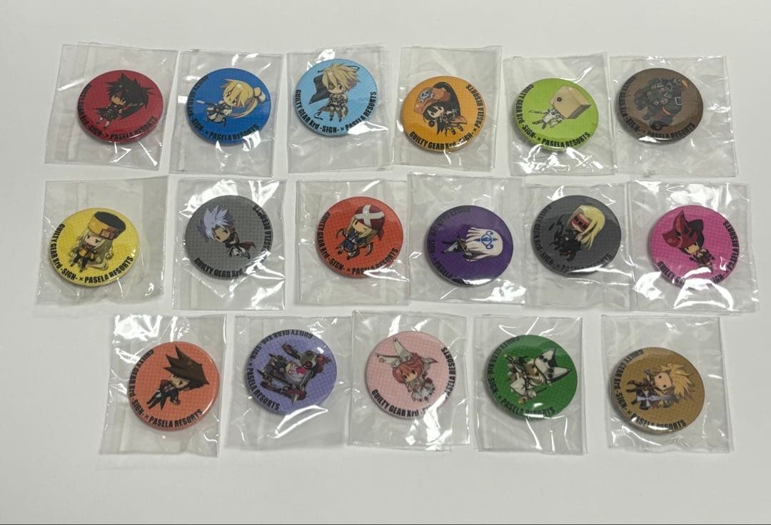 ヴ*ア様 ギルティギアXrd◇パセラコラボカフェ缶バッジ17種セット31mm