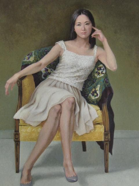 阪脇郁子、【Thoughtful】、希少な限定額装用画集画、新品高級額 額装