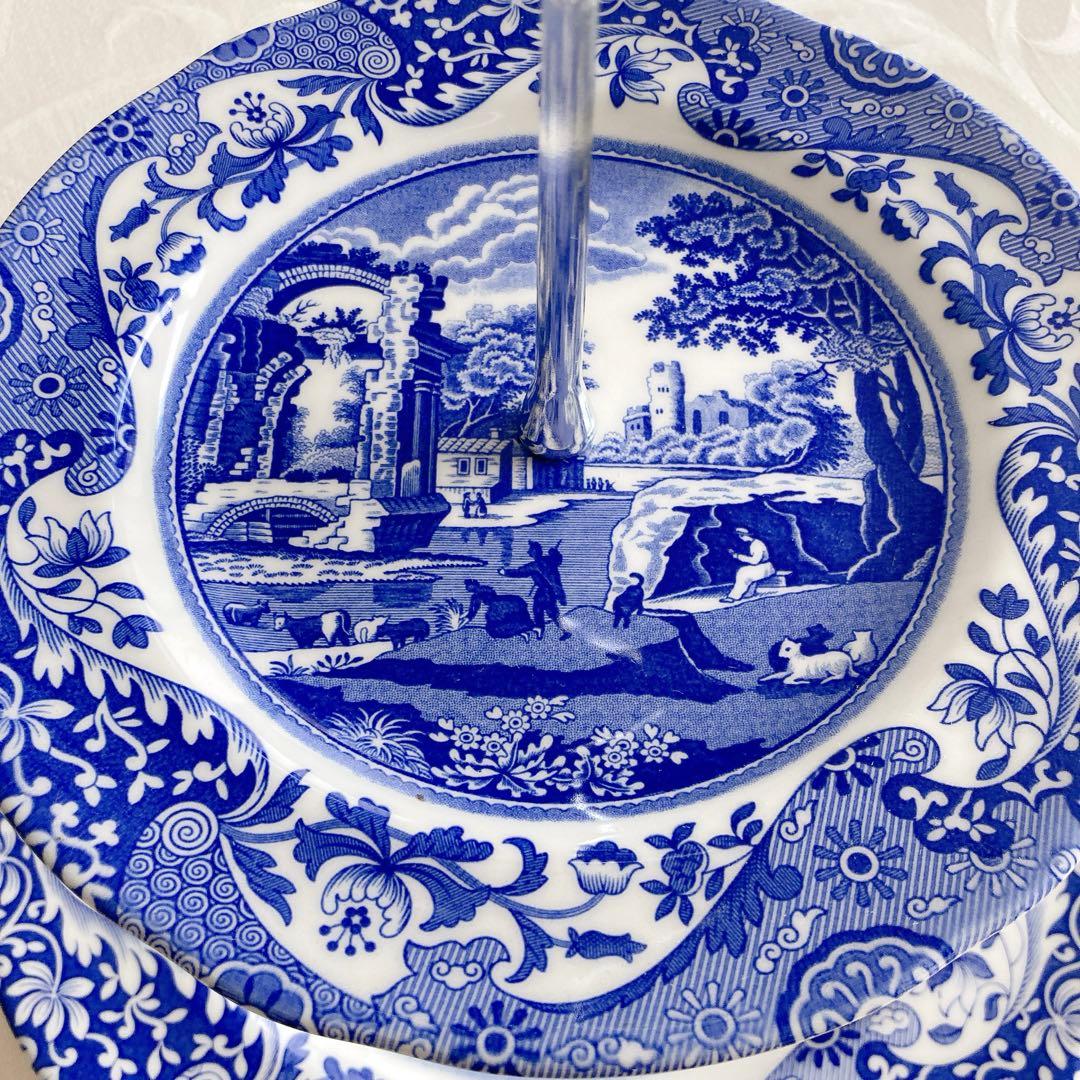 美品】スポード Spode ケーキスタンド アフタヌーンティー 英国製 希少