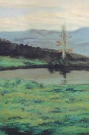 柚木久太、【八甲田の一角】、希少な大判額装用画集より、美品、日本人画家