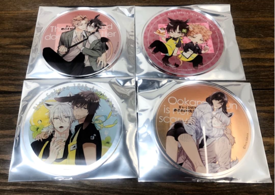 B's-LOVEY グラッテ BL 佐倉リコ アクリルコースター B's-LOVEY #佐倉リコ 先生・ #野花さおり 先生 デビュー周年記念