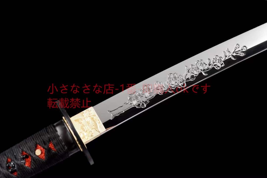 高輝度鏡面武士刀梅花賦 古兵器 武具 刀装具 日本刀 模造刀