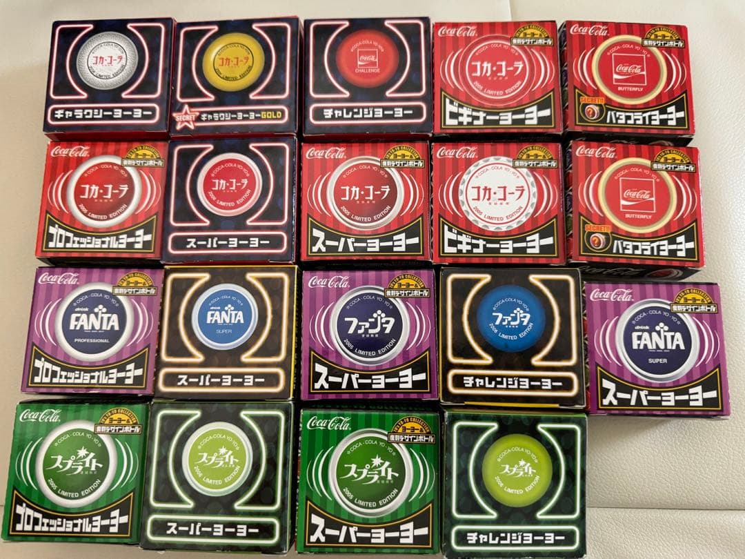 コカコーラ　復刻版 70's 80's17種コンプセット 中古おもちゃ スーパーヨーヨー(コカ・コーラ) 「コカ・コーラ 70's