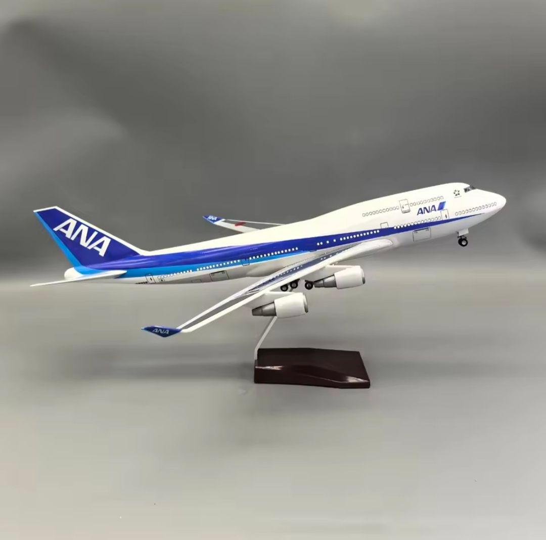 ANA ボーイング747 1/150 46cm LEDモデル 照明光る！大型模型 - メルカリ