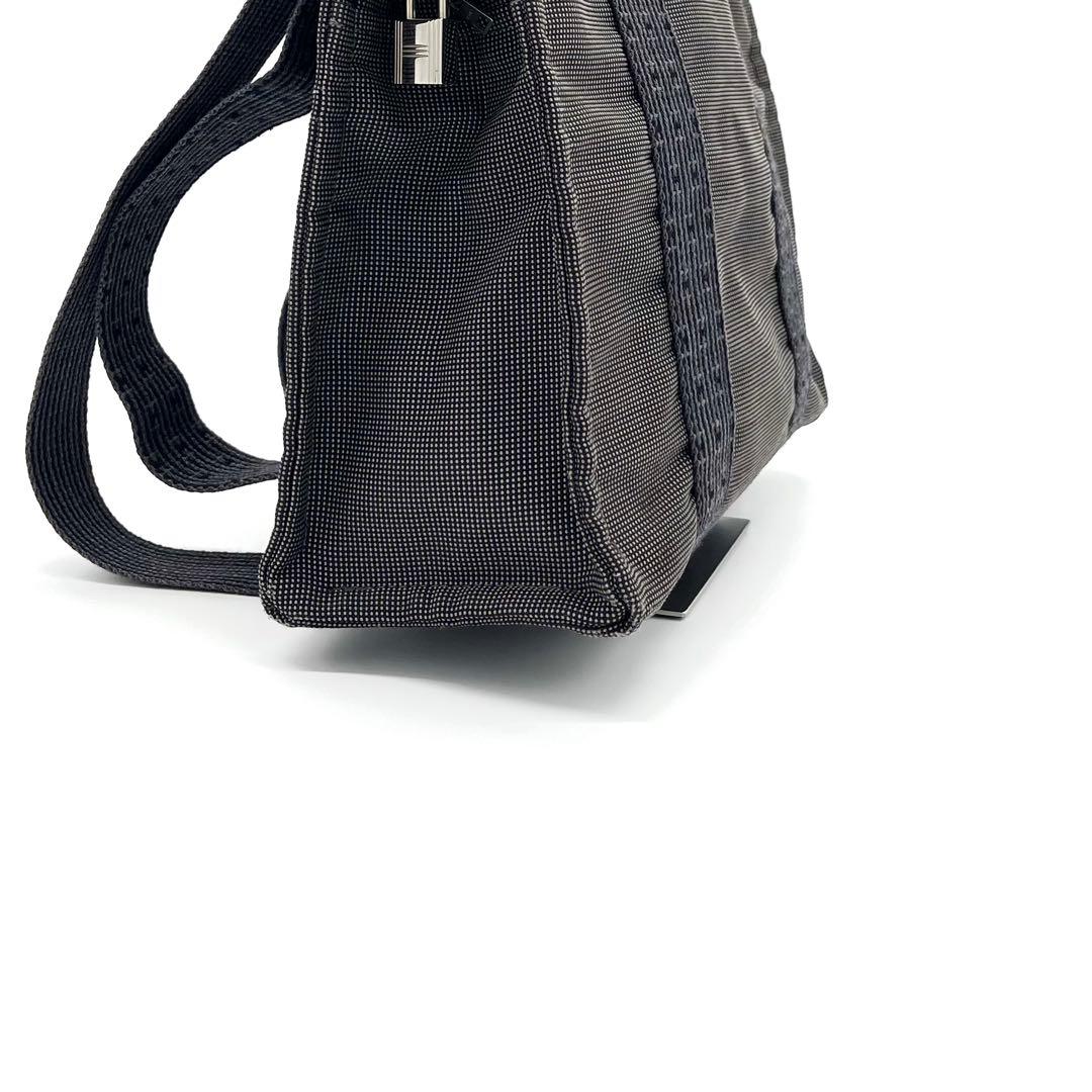 HERMES エルメス エールラインアドMM リュックサック カデナ付 グレー