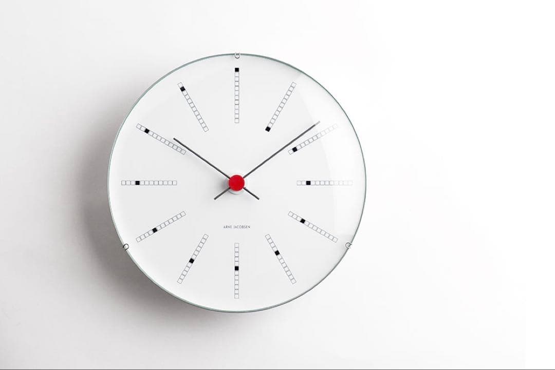 【新品未使用品】アルネ・ヤコブセン バンカーズ ホワイト 290 ARNE JACOBSEN（アルネ ヤコブセン）Wall Clock Bankers Whiteウォール