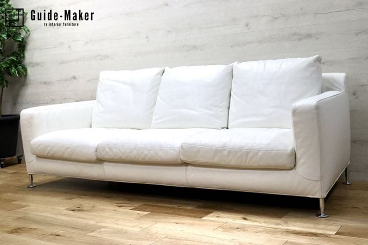 GMFO2○B&B ITALIA HARRY ハリー 3人掛けソファ トリプルソ GMFO2○B&B ITALIA HARRY ハリー 3人掛けソファ トリプルソファ 白総革