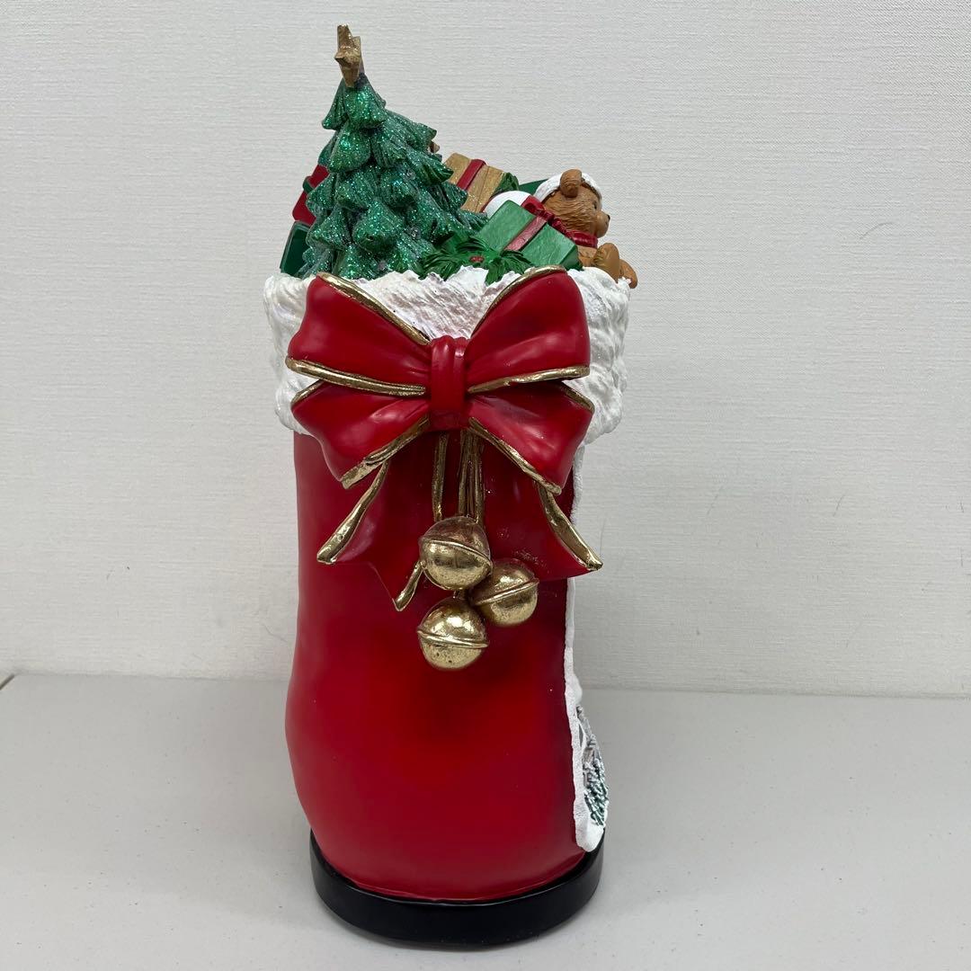 未使用品 コストコ サンタブーツ クリスマス オルゴールライト 8曲入り