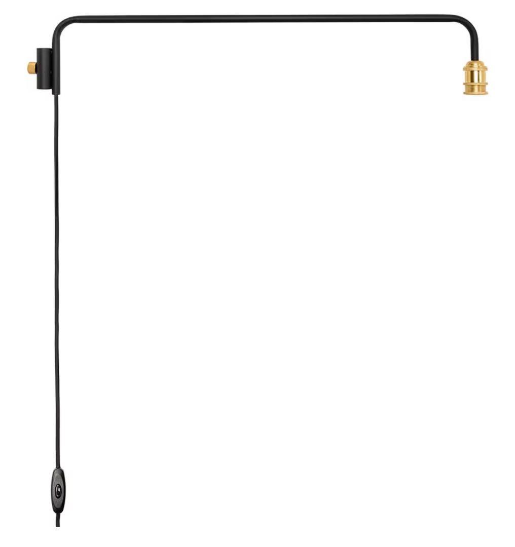 DRAW A LINE ランプアーム ブラック 幅91.5cm D-BLL-BK Lamp Arm L Black 縦取付 D-BLL-BK｜平安伸銅工業オンラインショップ