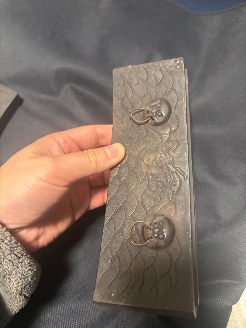 中国古美術品 古神獣彫硯 雪浪金星硯 清の時代 高鳳翰 - メルカリ