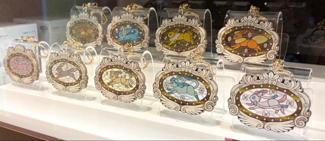 ポケパークカントー限定 イーブイズ アクリルキーホルダー フルコンプ