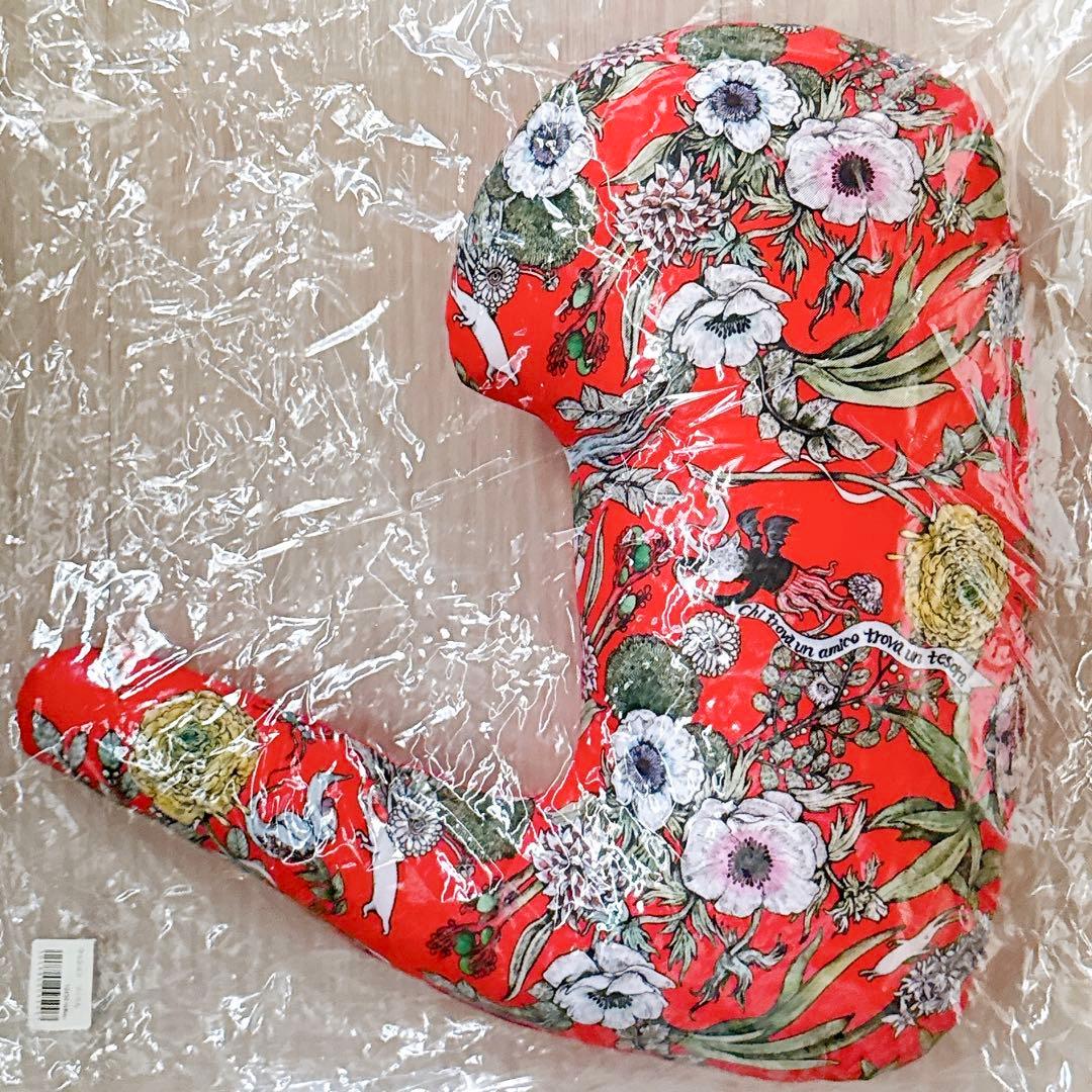 新品 ヒグチユウコ クッション ワニくん ギュスターヴ 鰐 花柄 ボリス
