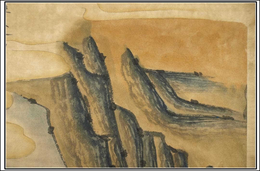 民間仕入れ品 中国唐時代の人物図 肉筆絵 激安骨 BD110A2-2