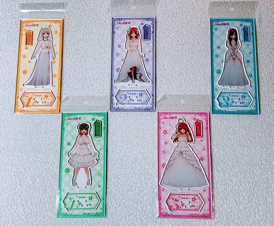 即発送！ 五等分の花嫁展 アクリルスタンド 全5種 販売済み