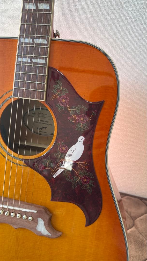 Epiphone DOVE PRO エレアコ Fishman搭載 弦高低め - メルカリ