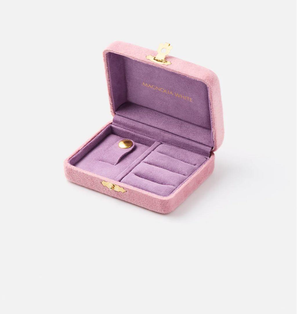値下げ　新品マグノリアホワイト JEWELRYCASE MINI ピンク Fleur Éternelle JEWELRY CASE MINI｜マグノリア・ホワイト ジュエリー