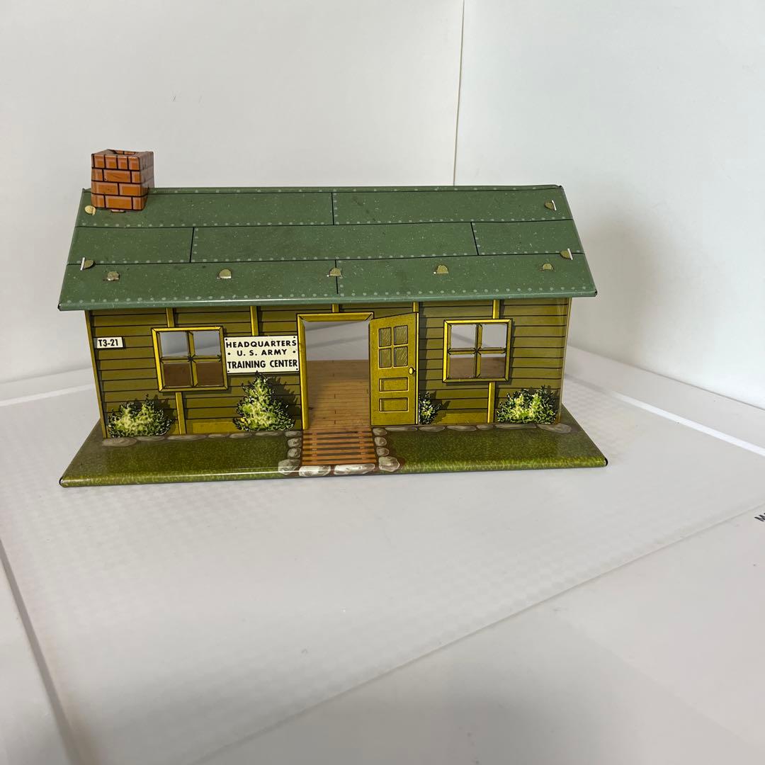 marx toy ブリキ　陸軍トレーニングセンター1950〜60年　ビンテージ Marx Tin Litho Windup US Army Doughboy Tank 1950s Toy With Key