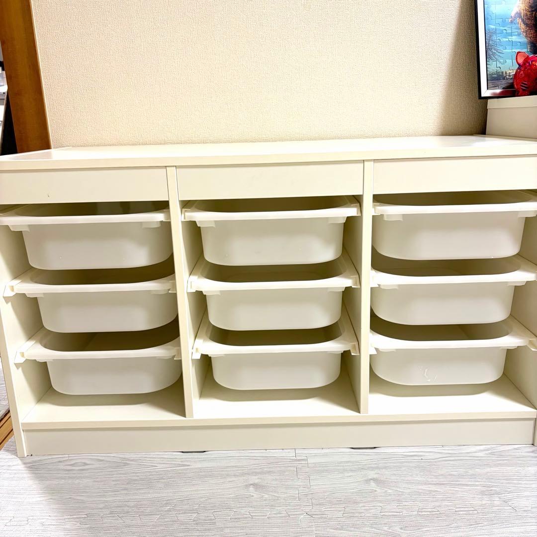 たのめる便発送 IKEA TROFAST トロファスト イケア収納 ボックス付