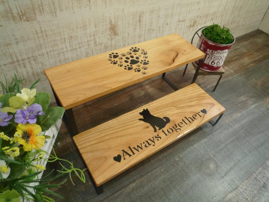 ⭐ゆずちゃん様専用♥️2段棚⭐お手柴デザイン⭐天然色♥️おまとめ品