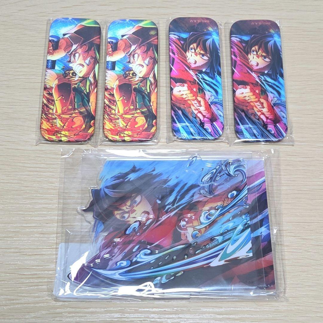 鬼滅の刃WEBSHOPくじ第三弾KV 義勇アクリルスタンド 炭治郎&義勇缶