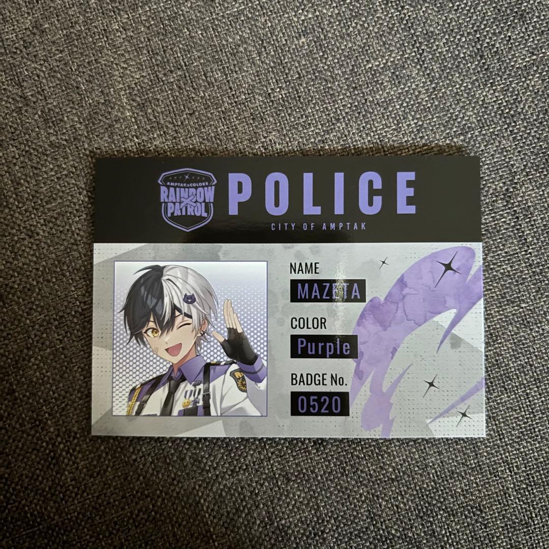 AMPTAKxCOLORS 警察ID風カード アニメイト特典 まぜ太 - メルカリ