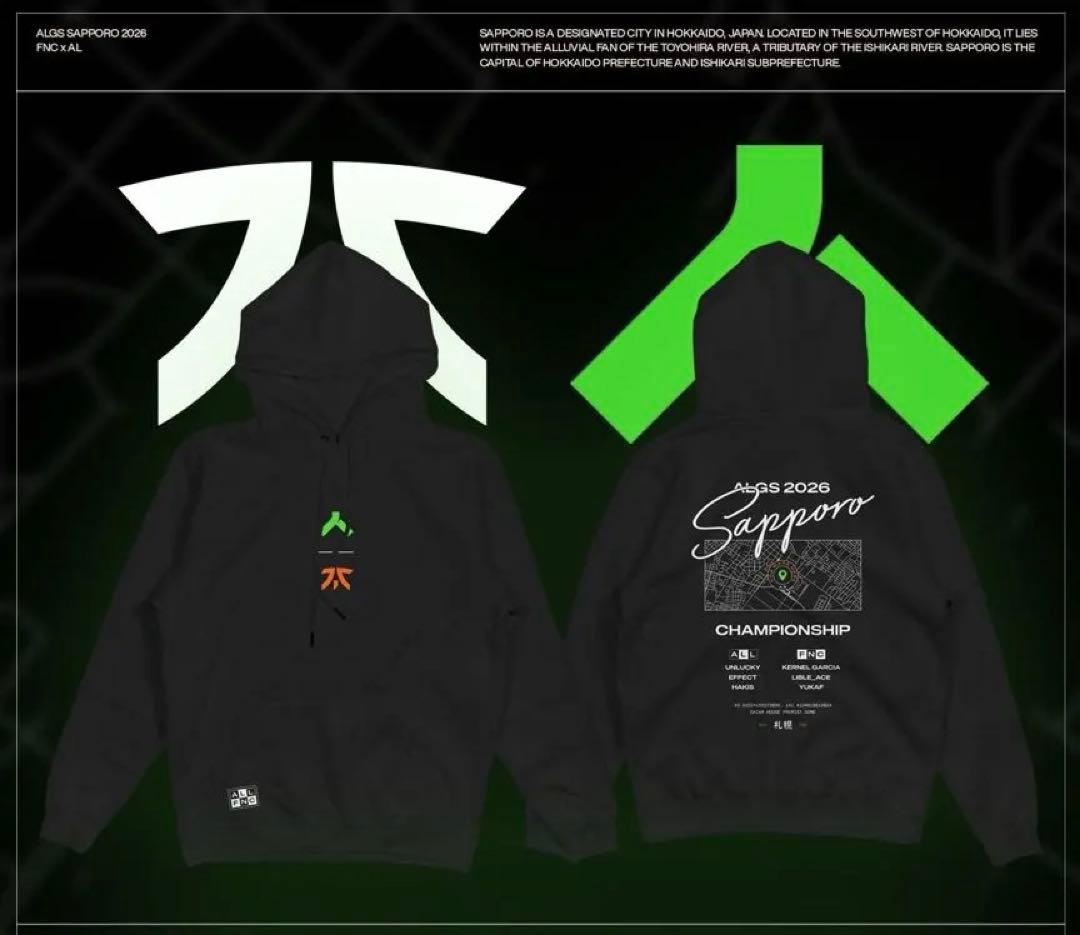 FNATIC×Allianceパーカー ALGS札幌会場限定グッズ apex - メルカリ