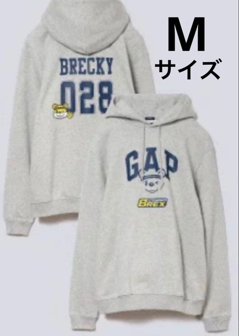 宇都宮BREX GAPコラボパーカーM ブレッキー ステッカー付 - メルカリ