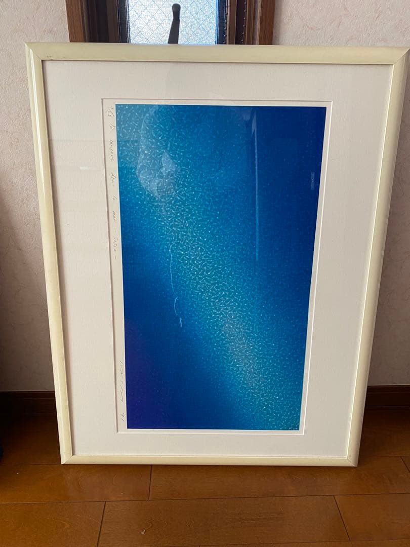 美術品　リトグラフ リトグラフ版画～Space of Elements[x]～ 1点 額装サイズ215mm×415mm