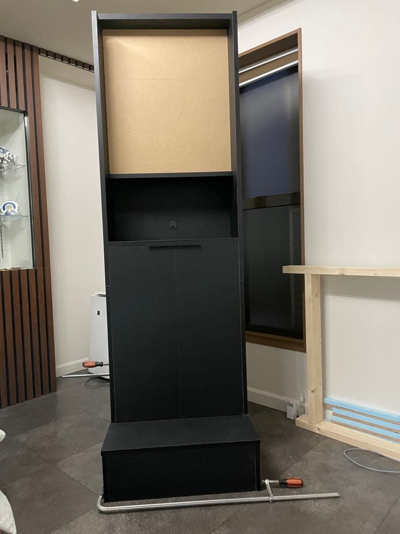 オーダーメイド　ダーツ台　収納スペース付き【引き取り限定】 本棚 扉付き 引き戸 幅90.5cm 4段 COR-9090SD 山善 | 山善ビズコム
