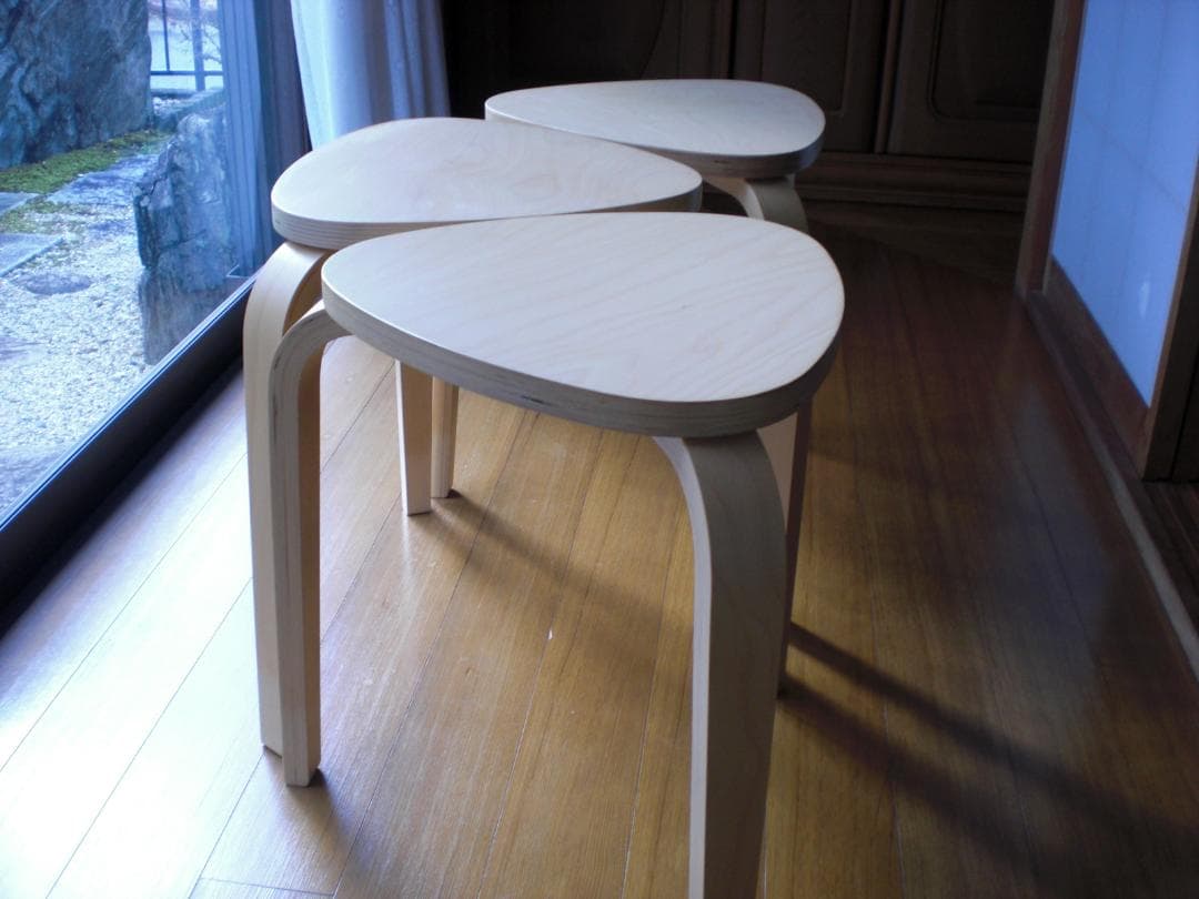 □□ ikea kyrre シルレ スツール 椅子 棚 3脚セット □□ KYRRE シルレ スツール, オフホワイト - IKEA