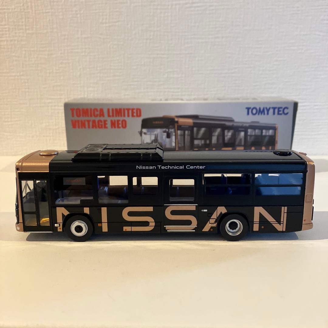 LV-N245c いすゞエルガ　日産送迎バス　1/64 LV-N245c いすゞエルガ 日産送迎バス（サンライズカッパーM/黒