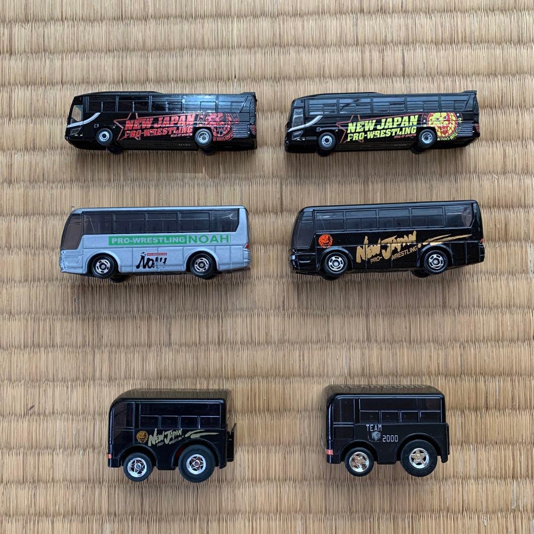 新日本プロレス&プロレスリングNOAH 選手用巡業バスミニカーセット