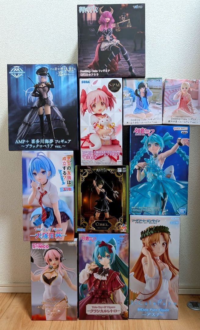 【リコリコ/初音ミク/ユーベル/アウラ他】プライズ11体セットまとめ売り 16歳になった「初音ミク」をお祝い！描き下ろしイラストのリアル
