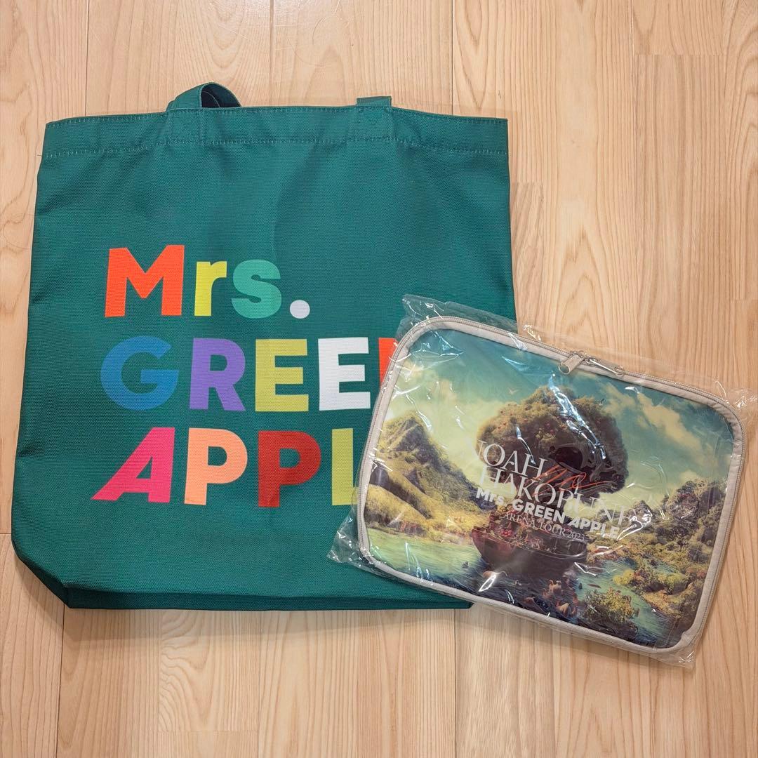 Mrs. GREEN APPLE【SS席特典グッズ】トートバッグ、マルチケース Amazon.co.jp: Mrs. GREEN APPLE SS席 限定特典 トートバッグ ＆マルチ