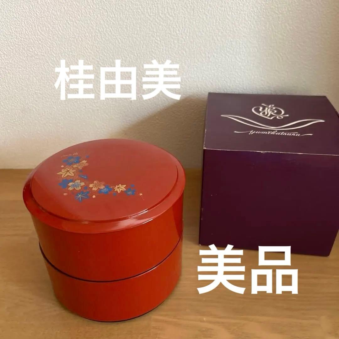 赤い漆器重箱 花柄 二重構造 箱付き 桂由美 - メルカリ
