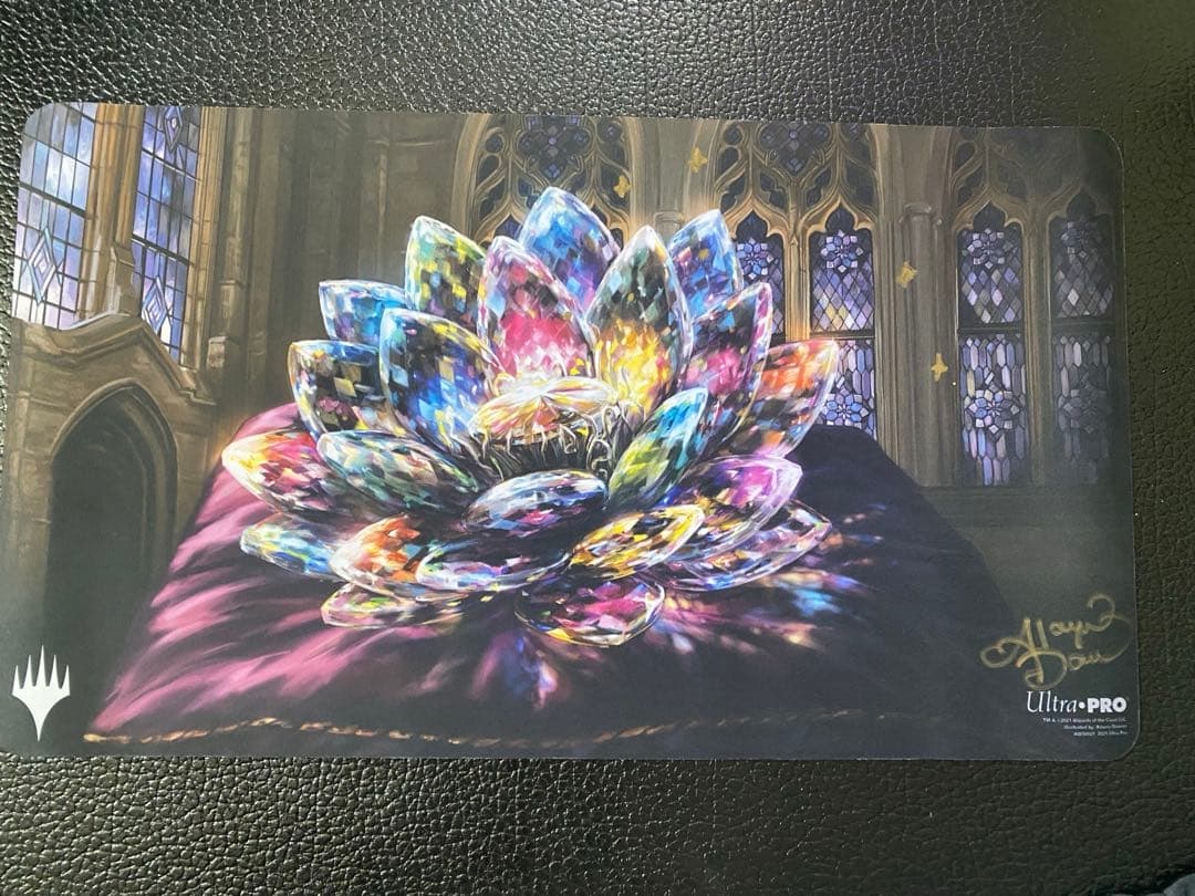 MTG 宝石の睡蓮　サイン入りプレイマット ウルトラ・プロ MTG プレイマット ☆直筆サイン入り☆《宝石の睡蓮