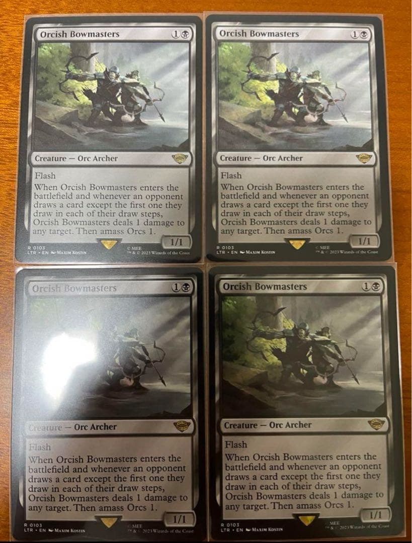 オークの弓使い英語4枚セットMTG