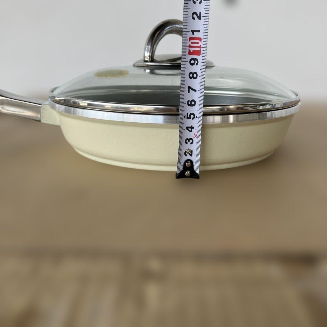 アサヒ軽金属工業 ニューディナーパン ガス火用 26㎝ 蓋付き 片手