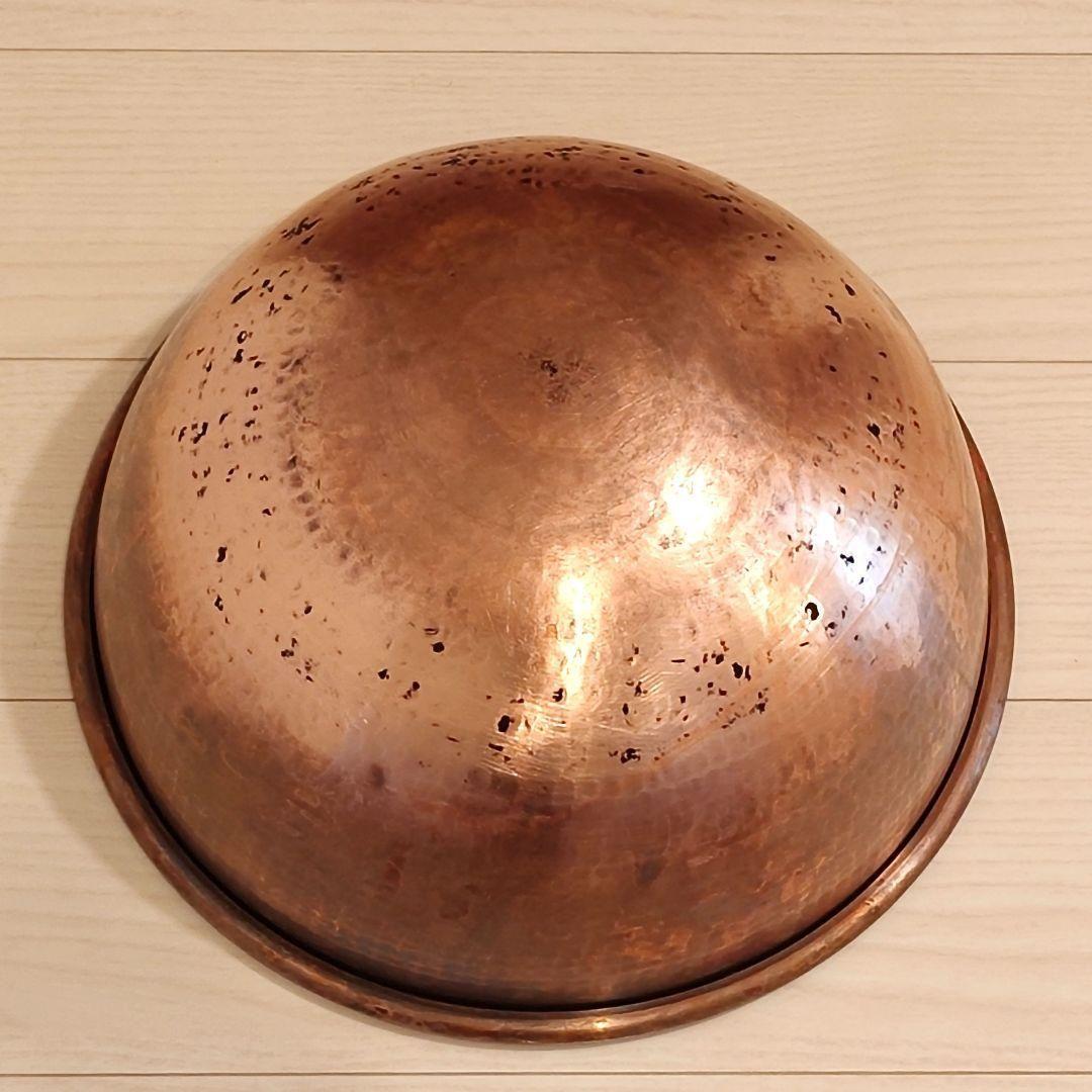 純銅製 特大 大型 さわり鍋 銅鍋 鎚目 37.5cm 送料込み